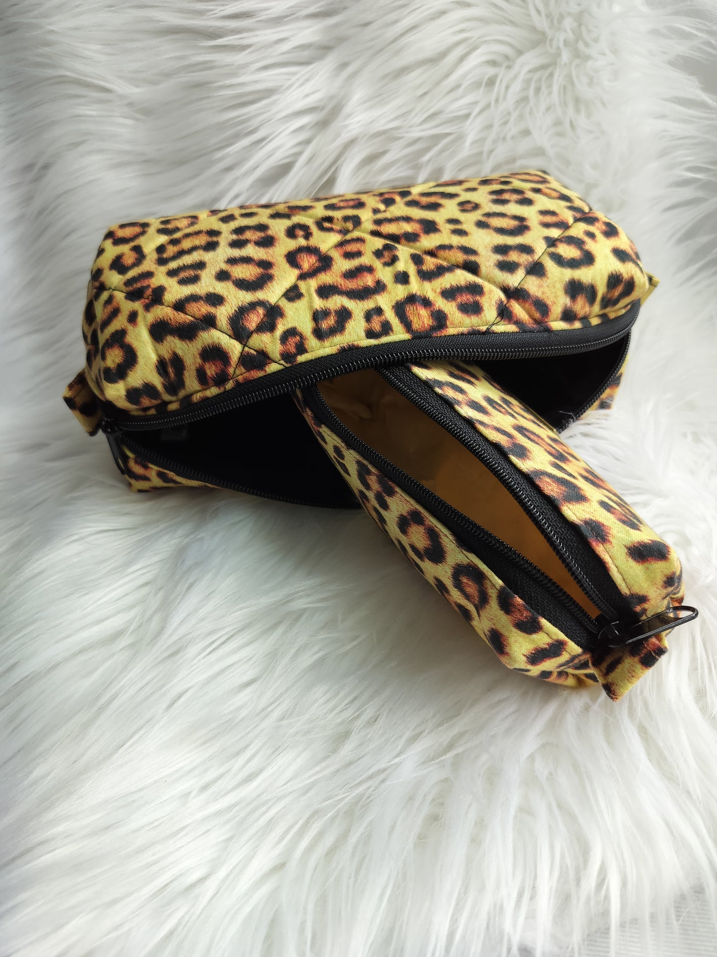 Makeup Bags Cheetah Box