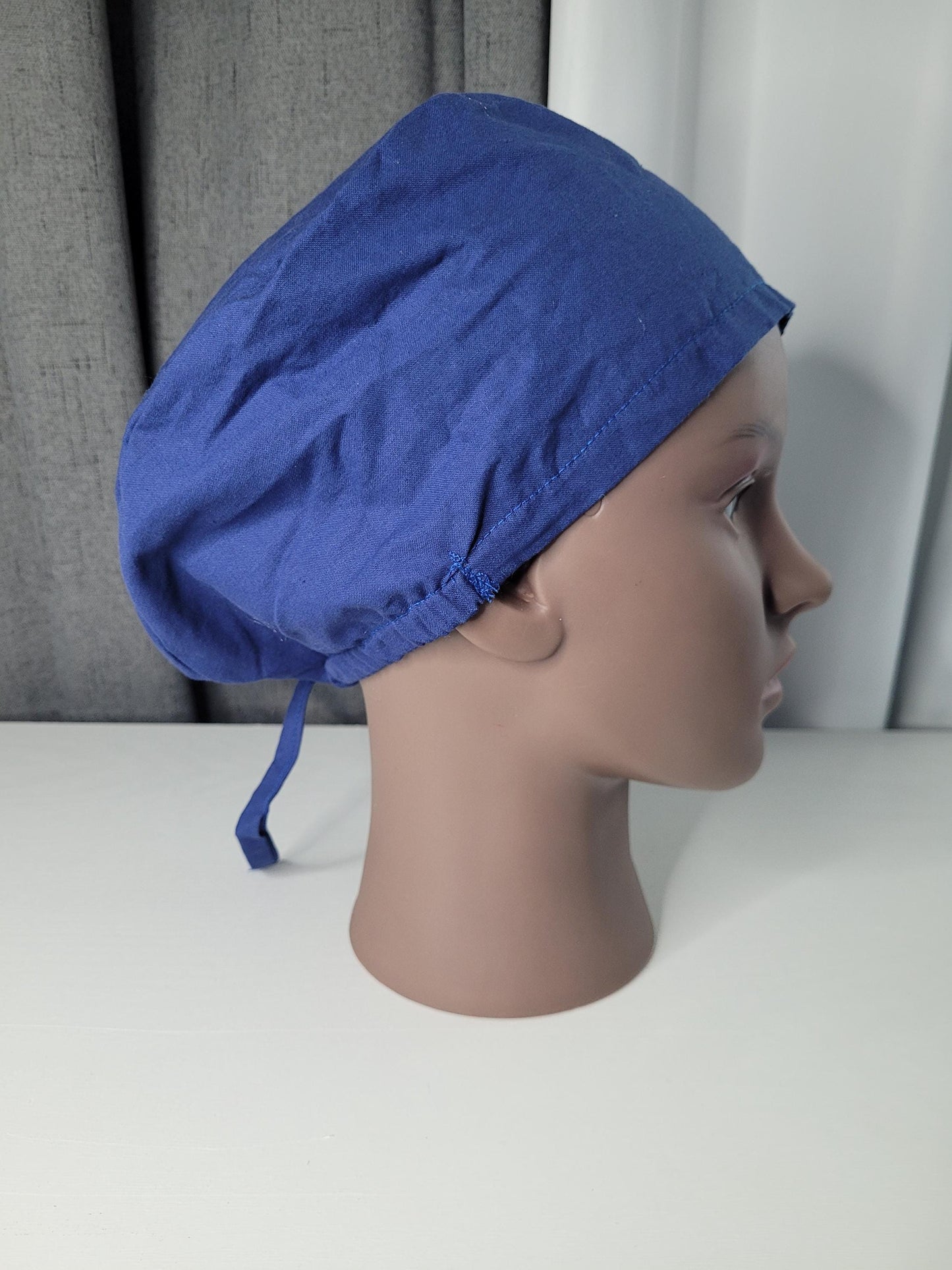 Scrub Cap: 100% Cotton Solid Colors, Satin Lined and Button Ear Savers options