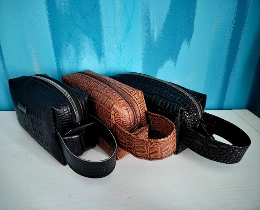 Toiletries Bag Faux Leather Travel Accessories Pouch