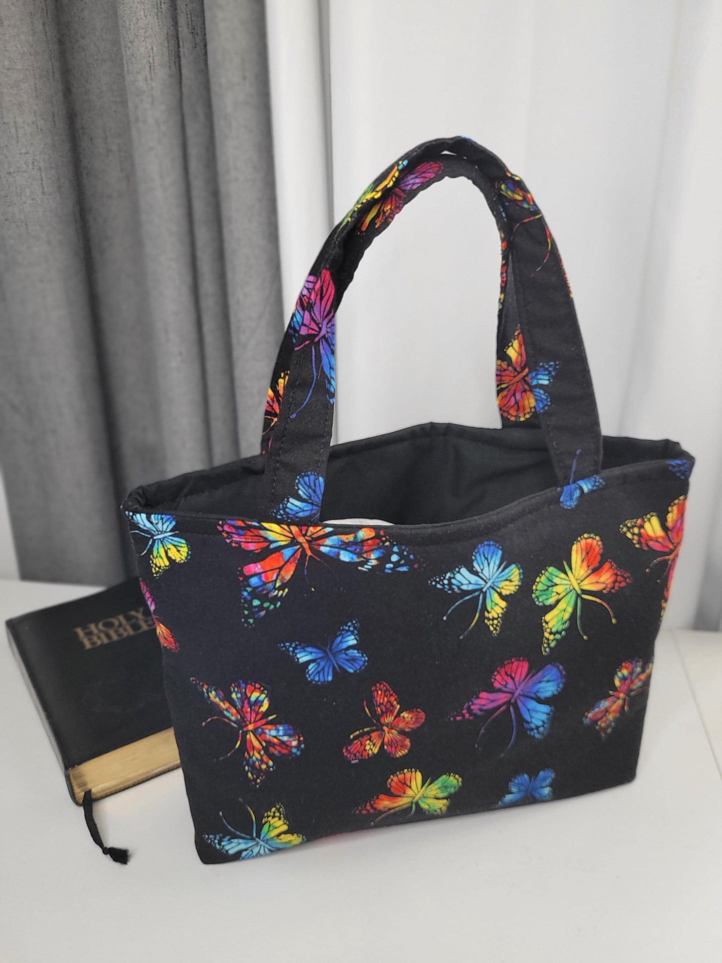Mini Tote Bible Tote Book sleeve with handles
