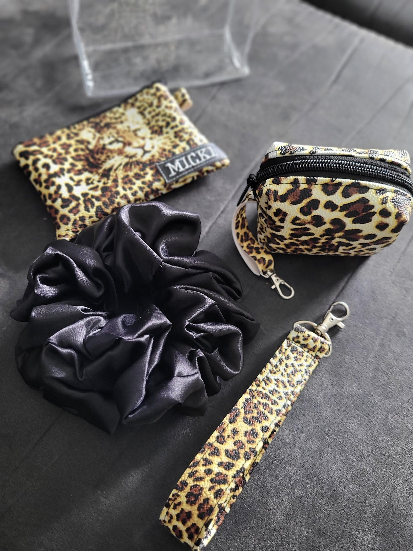 Accessories Gift Set: Mini Pouch, Wallet, Keychain Wristlet, Scrunchies variety of options