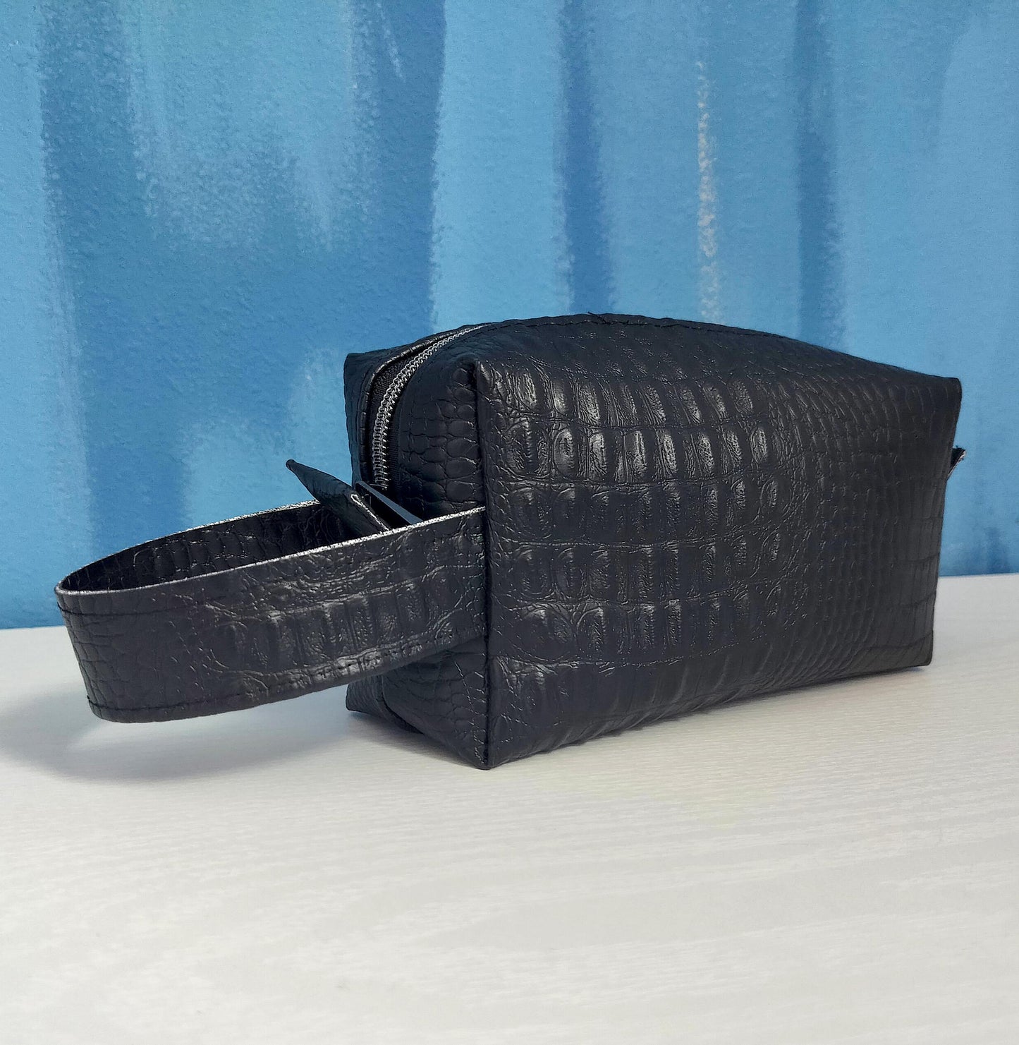 Toiletries Bag Faux Leather Travel Accessories Pouch
