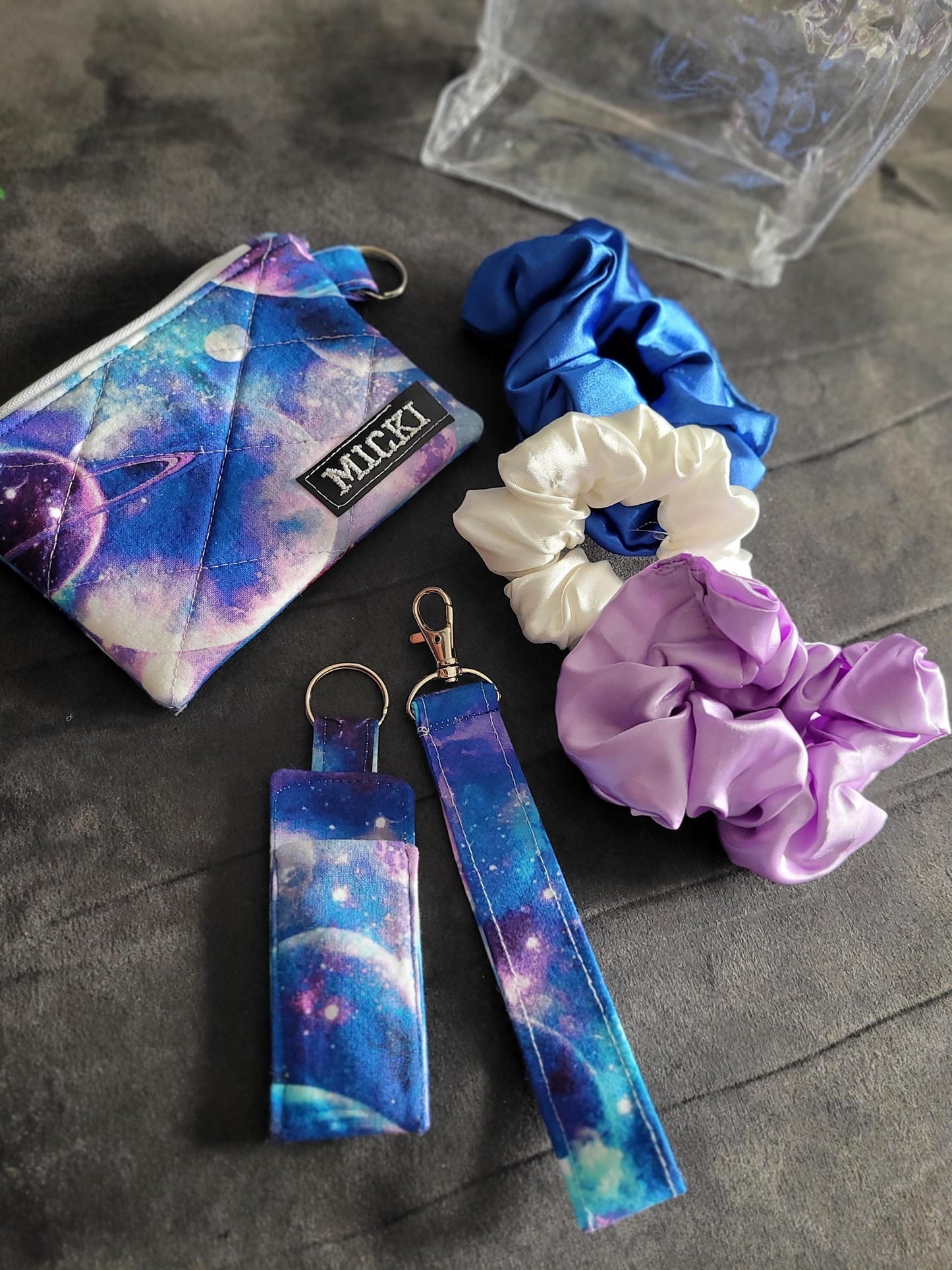 Accessories Gift Set: Mini Pouch, Wallet, Keychain Wristlet, Scrunchies variety of options