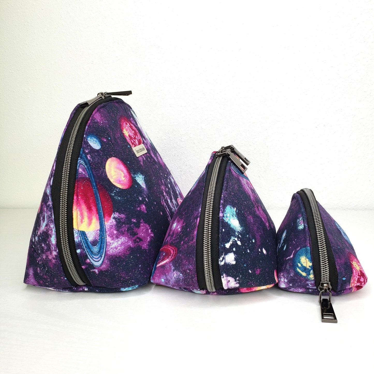 Purple Galaxy Clam Shell Cosmetics Makeup Toiletries Accessories Gift Set