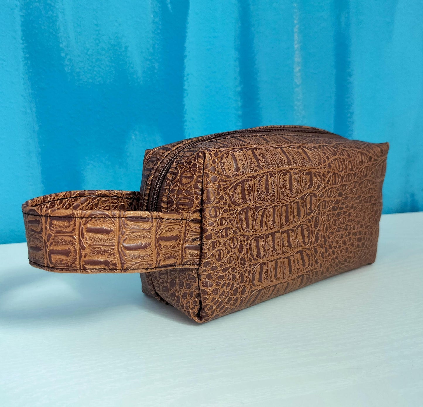 Toiletries Bag Faux Leather Travel Accessories Pouch