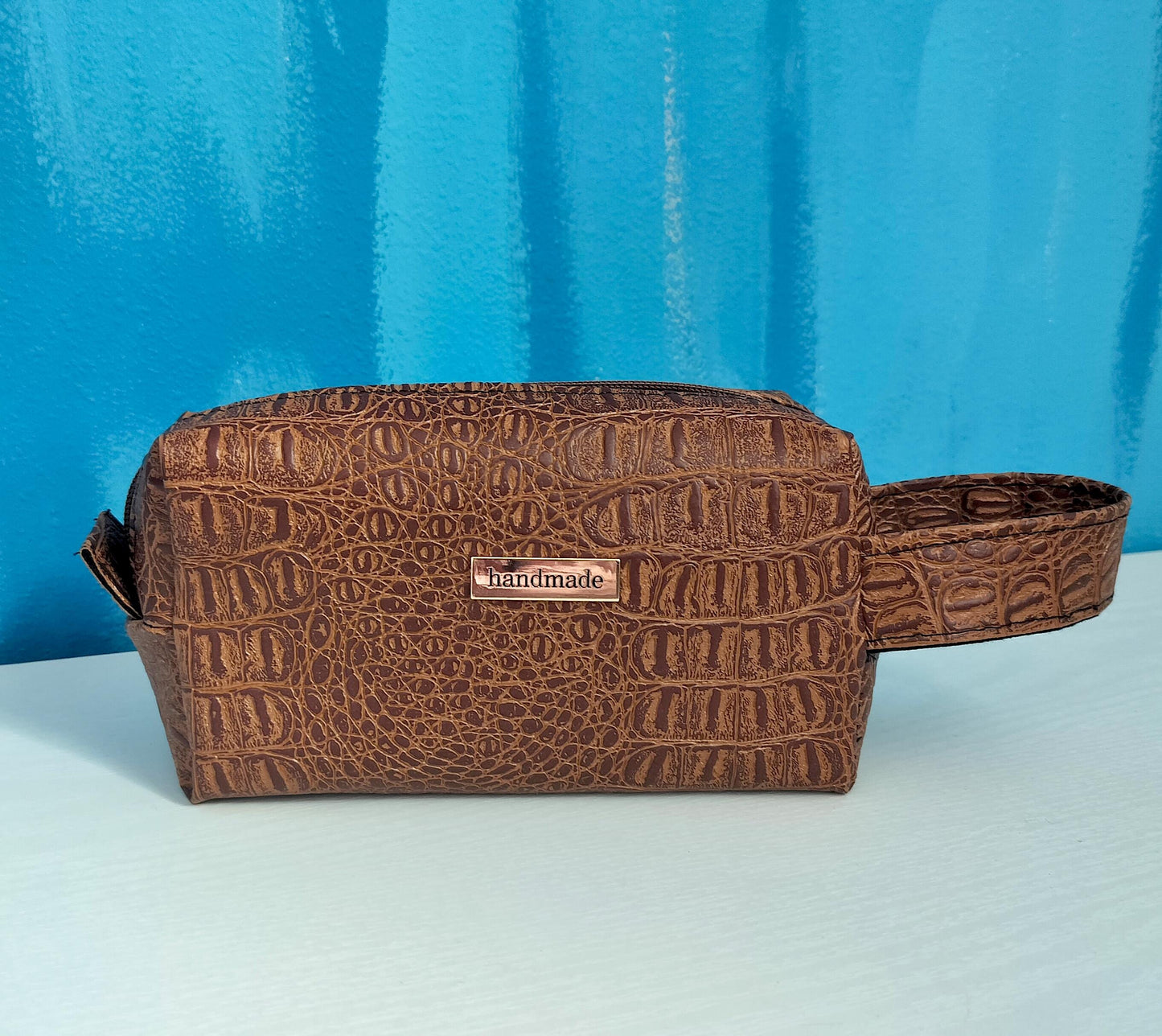 Toiletries Bag Faux Leather Travel Accessories Pouch