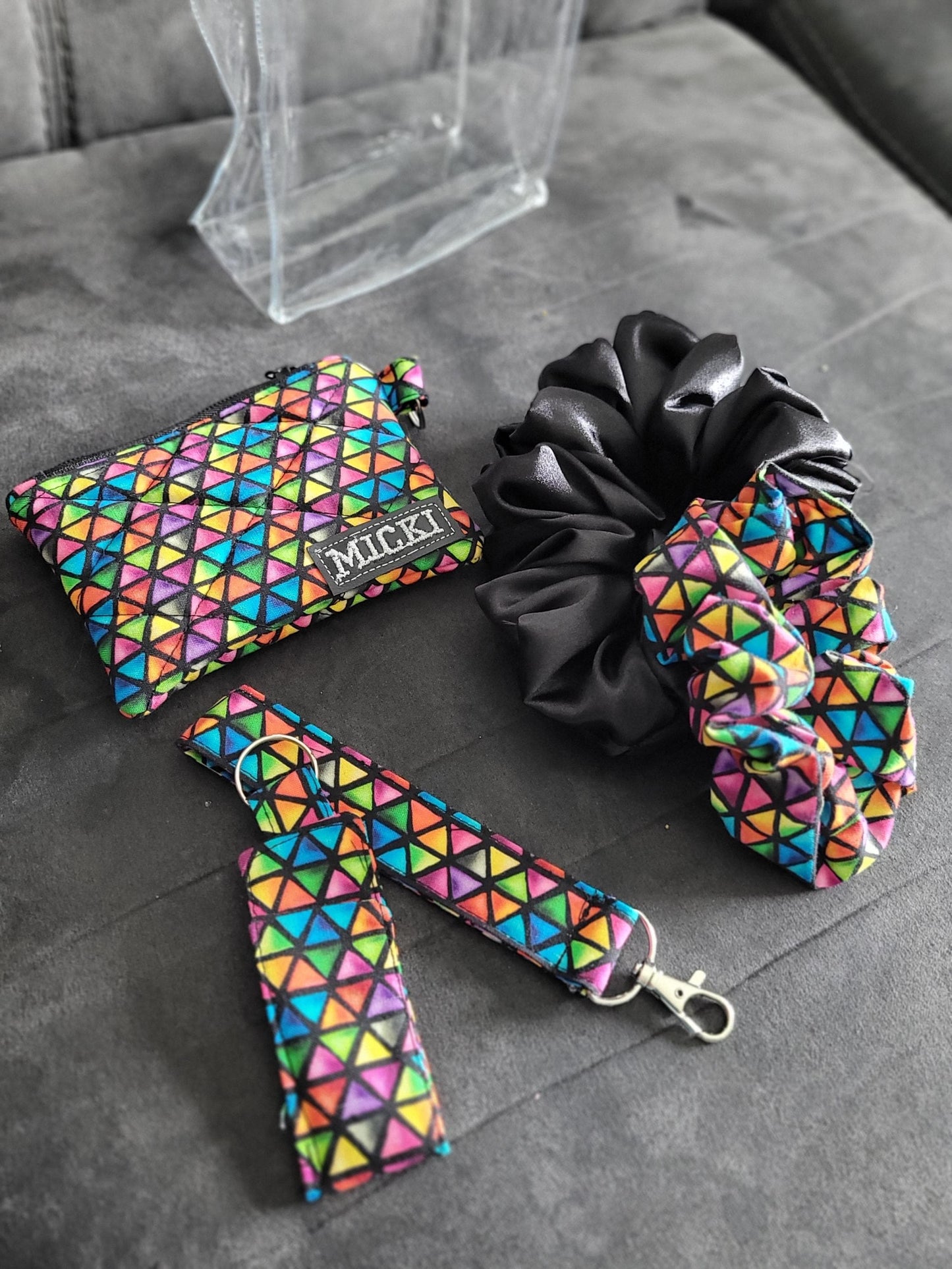 Accessories Gift Set: Mini Pouch, Wallet, Keychain Wristlet, Scrunchies variety of options