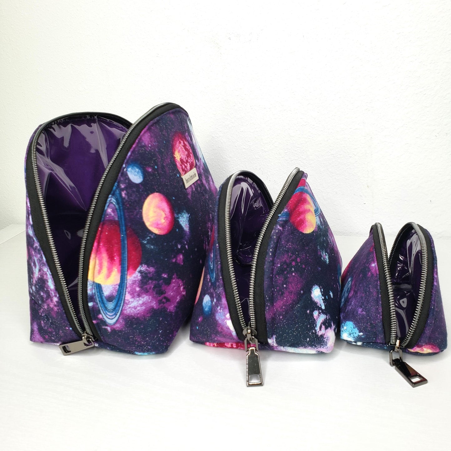 Purple Galaxy Clam Shell Cosmetics Makeup Toiletries Accessories Gift Set