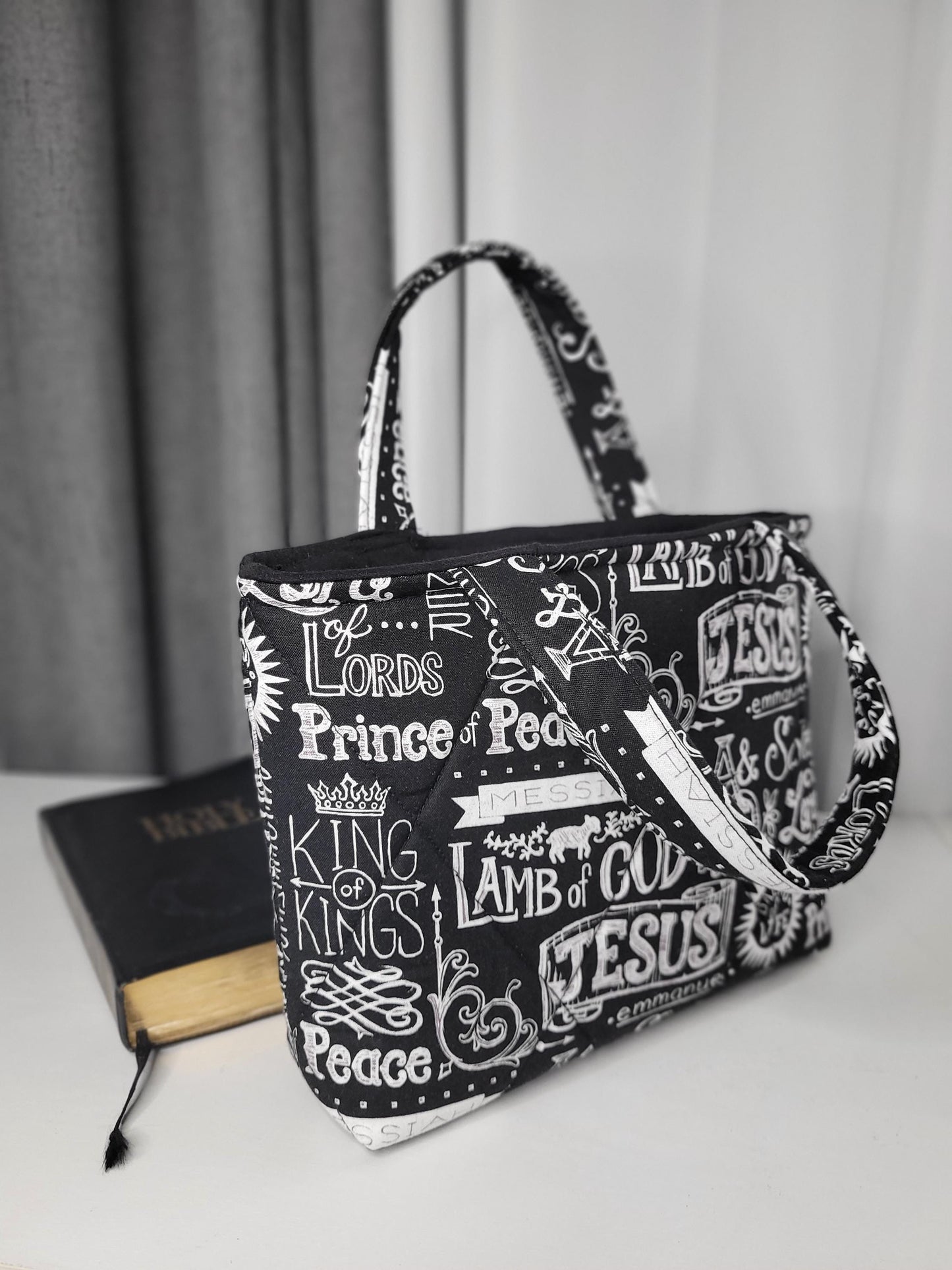 Mini Tote Bible Tote Book sleeve with handles