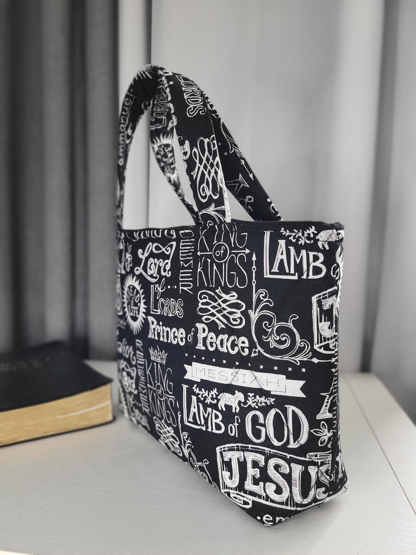 Mini Tote Bible Tote Book sleeve with handles