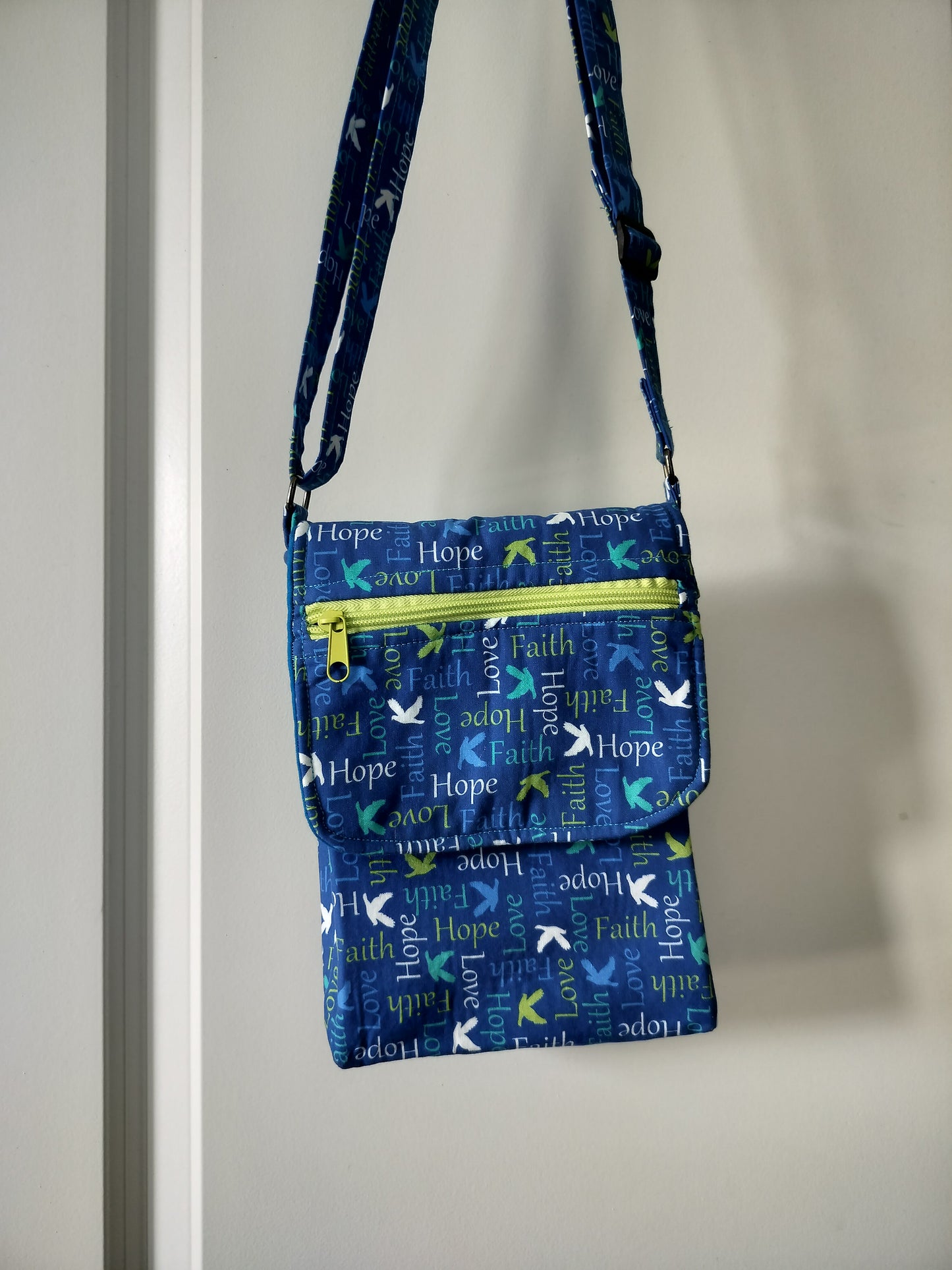 Crossbody Purse Love Faith Hope Messenger Style Sling Bag