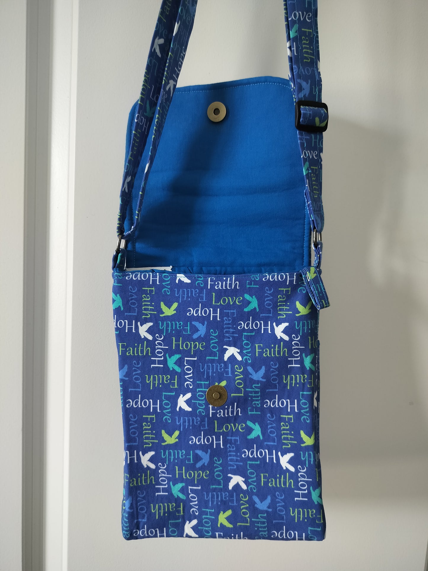 Crossbody Purse Love Faith Hope Messenger Style Sling Bag