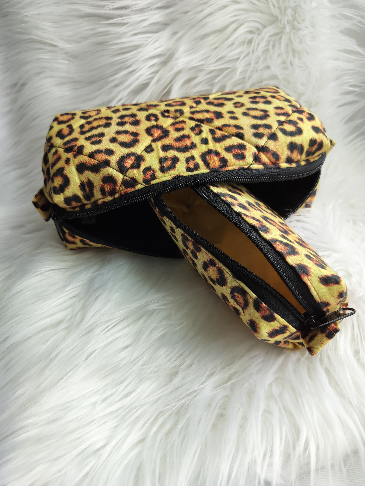 Makeup Bags Cheetah Box