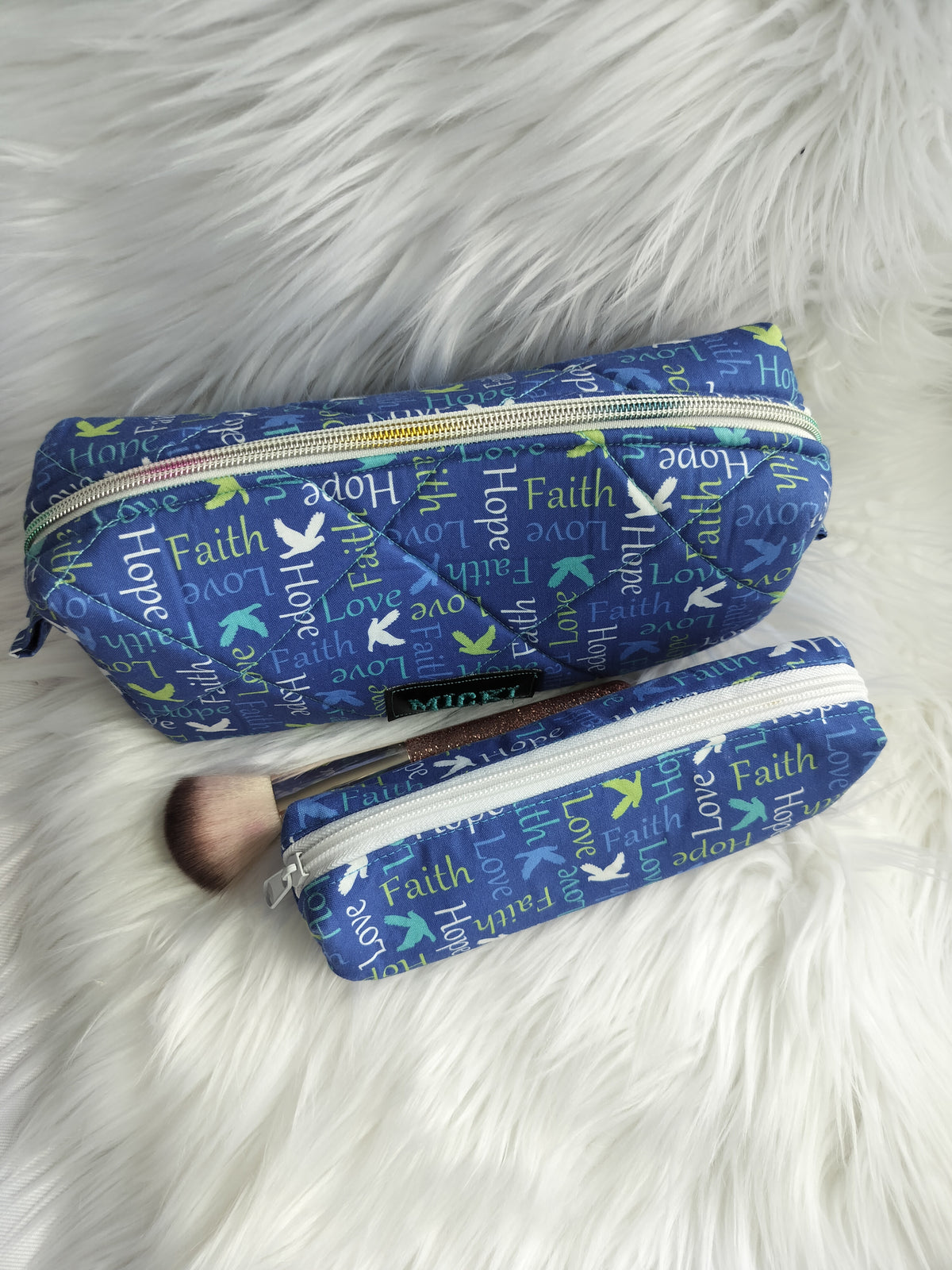 Makeup Bags Love Faith Hope Box
