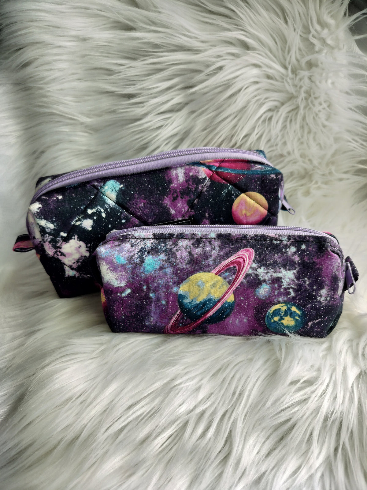 Makeup Bags Purple Galaxy