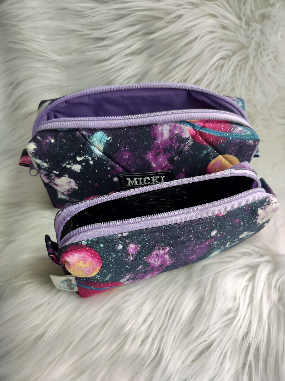 Makeup Bags Purple Galaxy