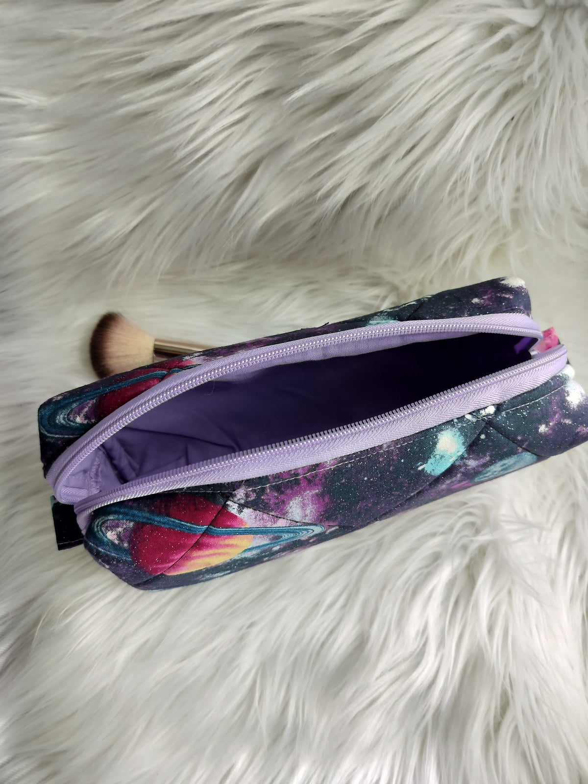 Makeup Bags Purple Galaxy