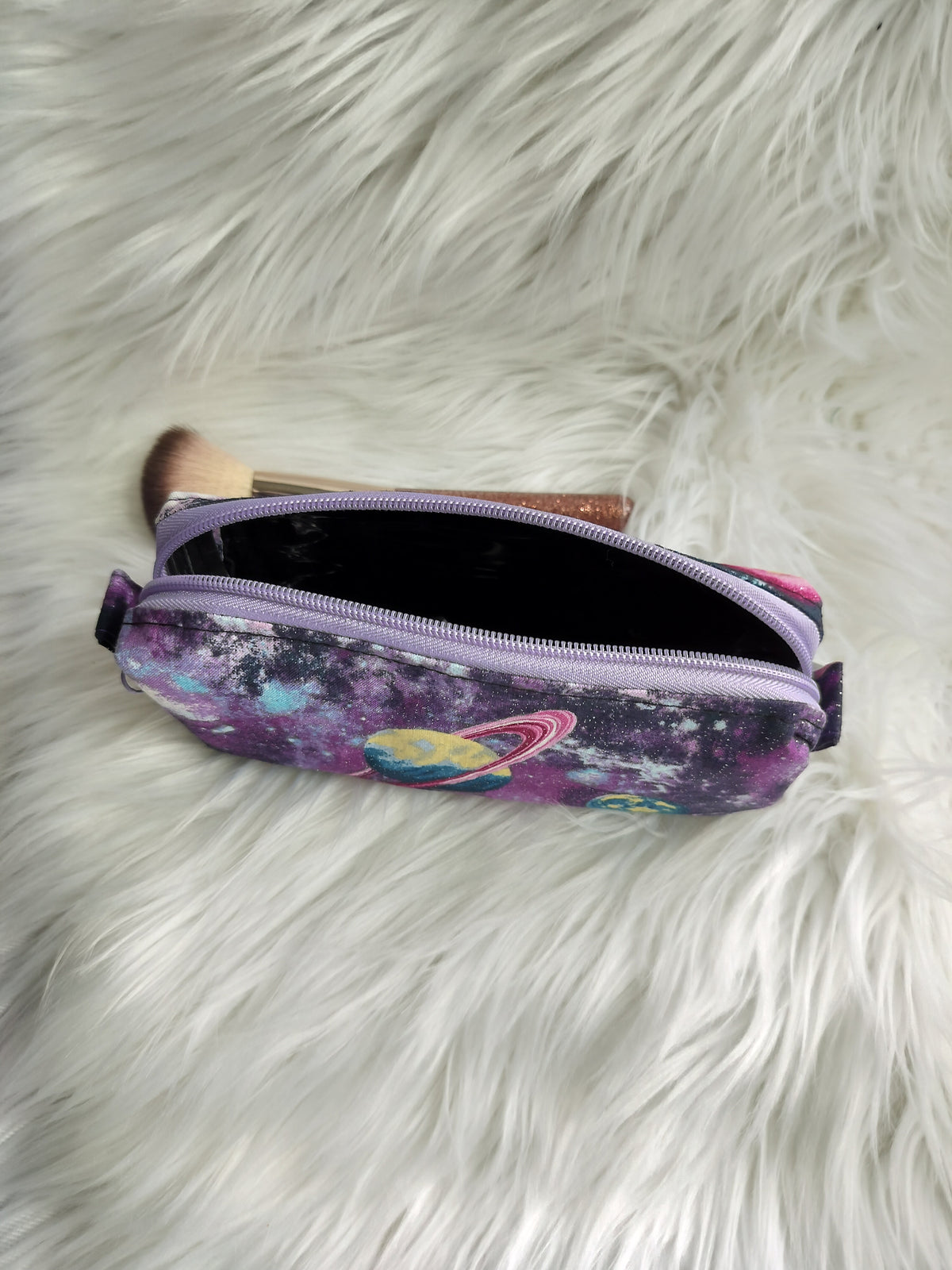 Makeup Bags Purple Galaxy