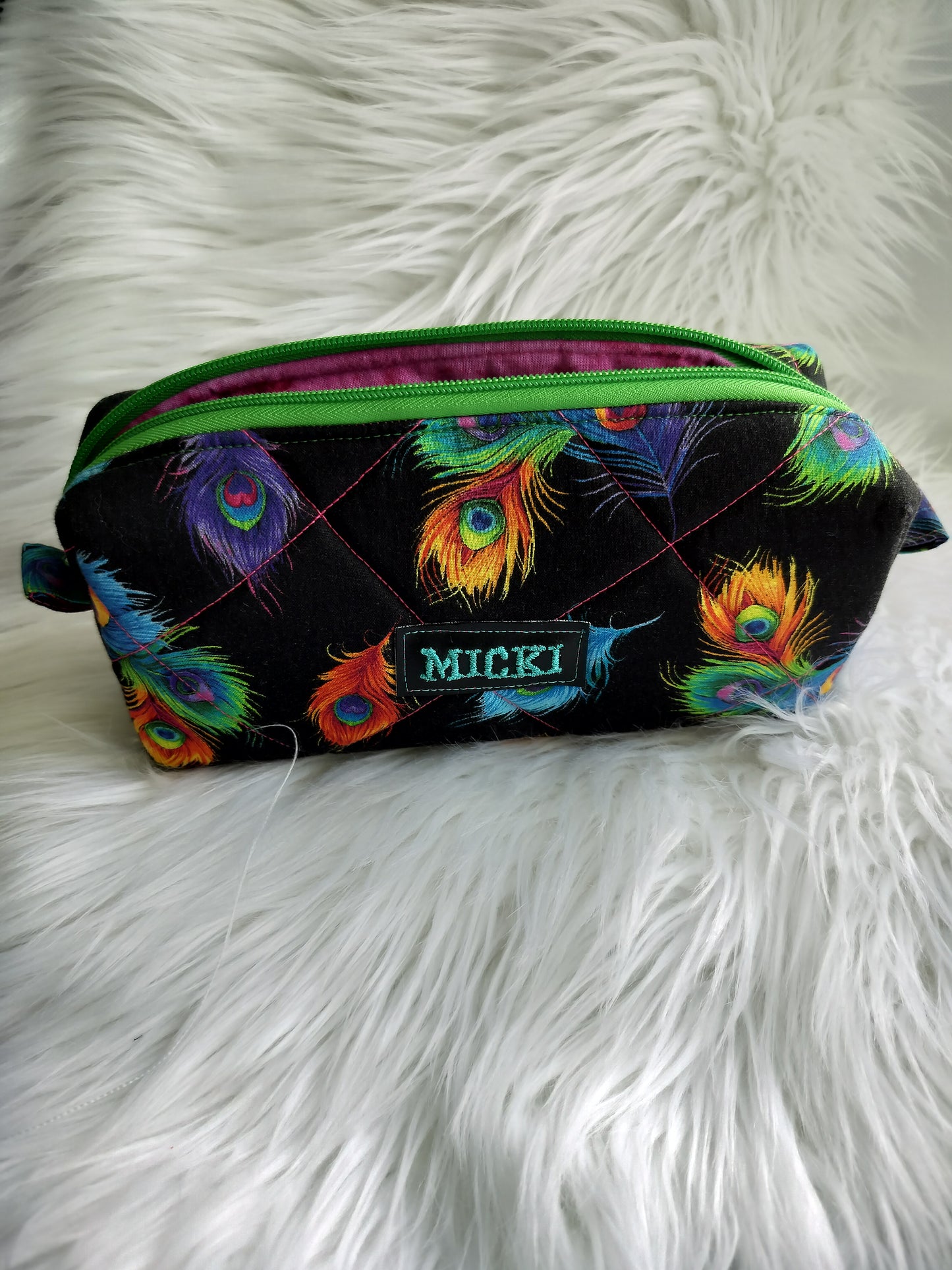Makeup Bags Peacock, Feathers