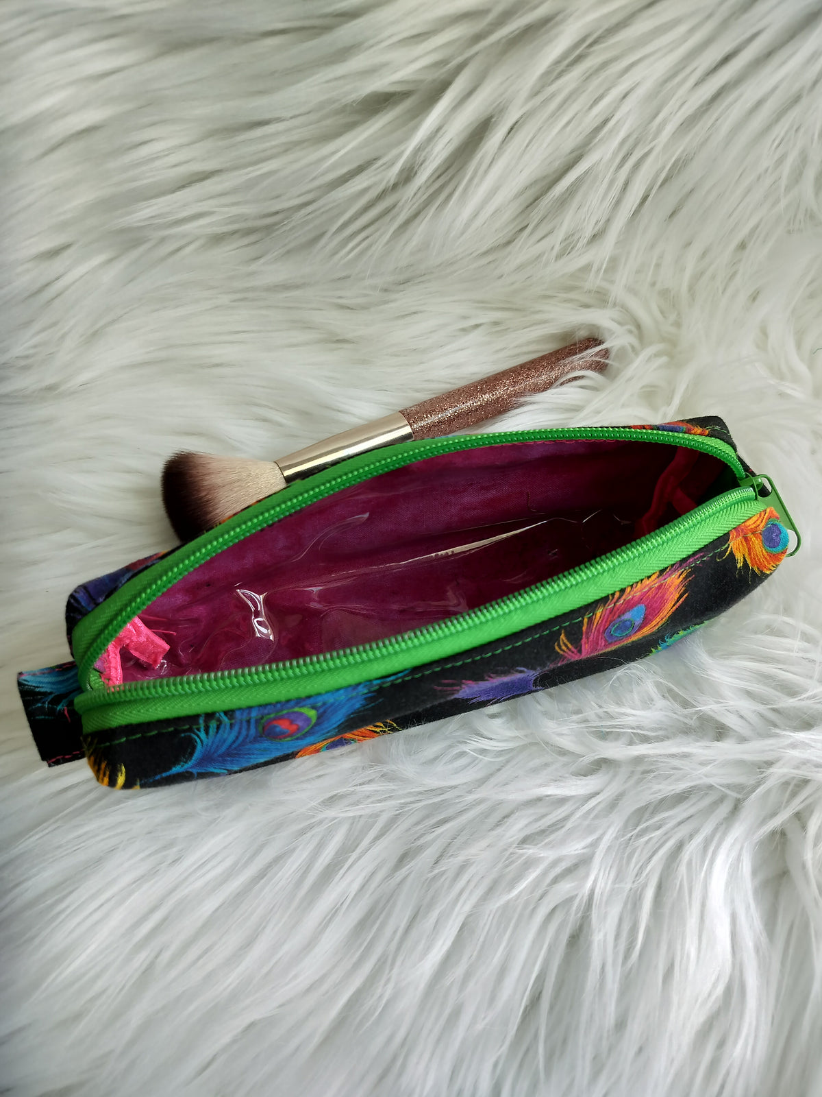 Makeup Bags Peacock, Feathers