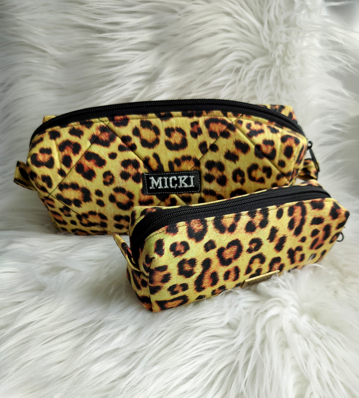 Makeup Bags Cheetah Box