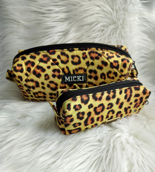 Makeup Bags Cheetah Box