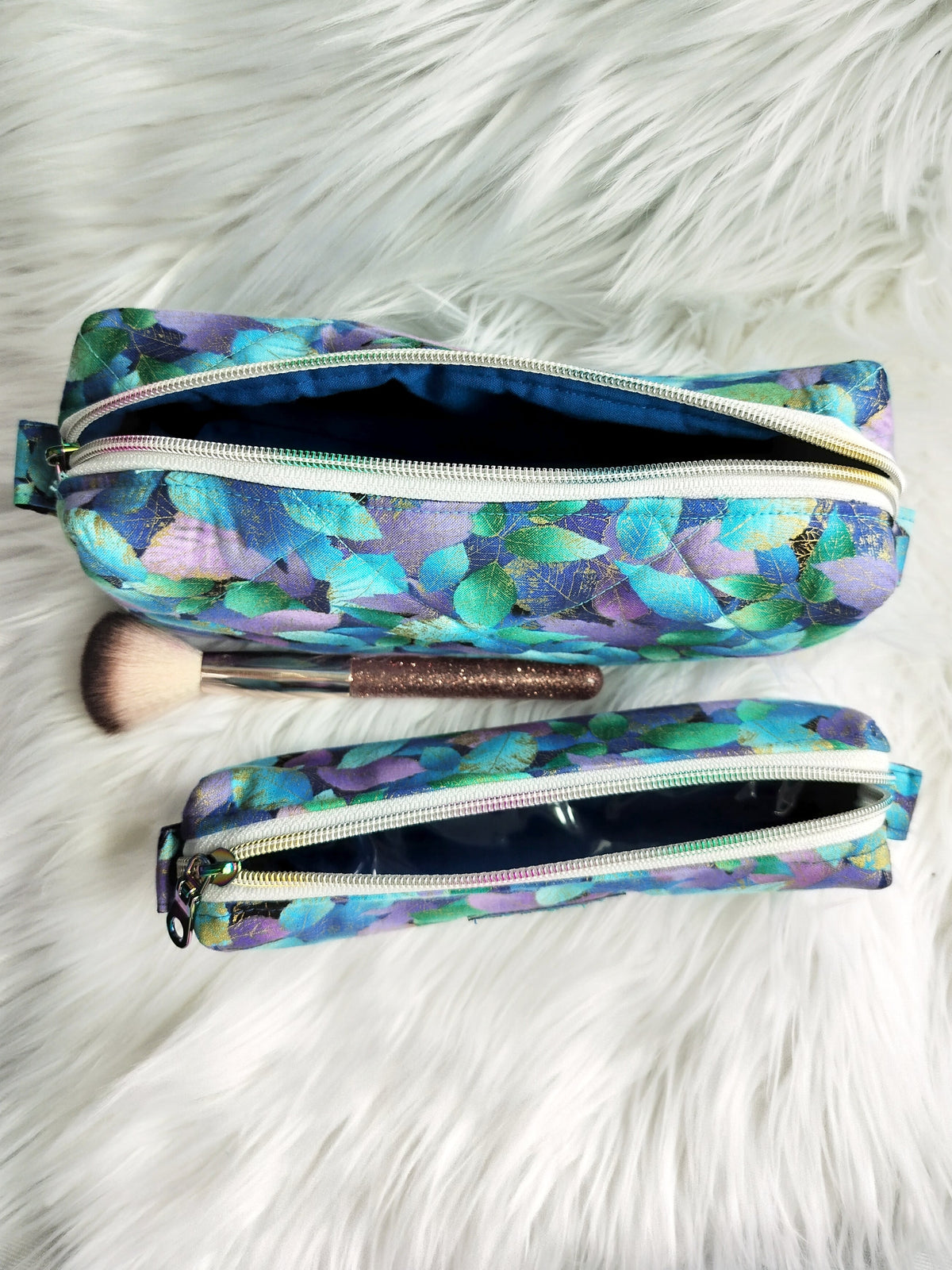 Makeup Bags Colorful Leaves