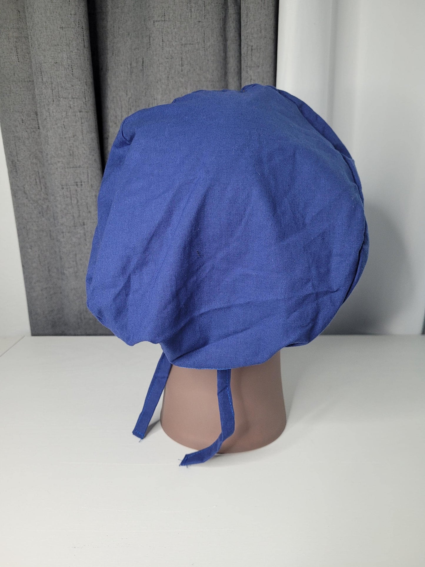 Scrub Cap: 100% Cotton Solid Colors, Satin Lined and Button Ear Savers options