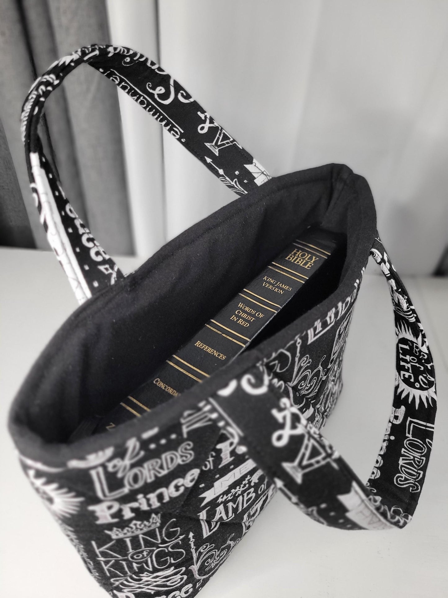 Mini Tote Bible Tote Book sleeve with handles